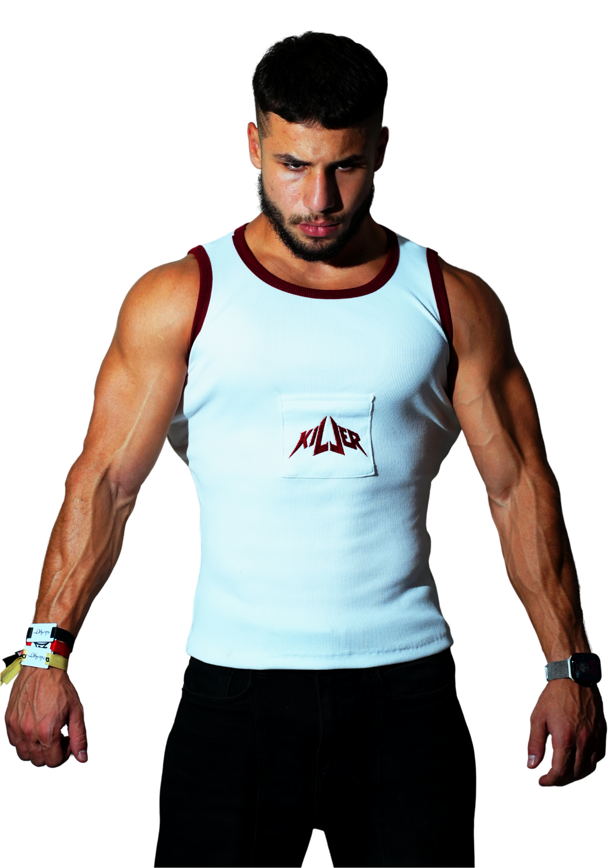 KILLER Tank Top - White / Black