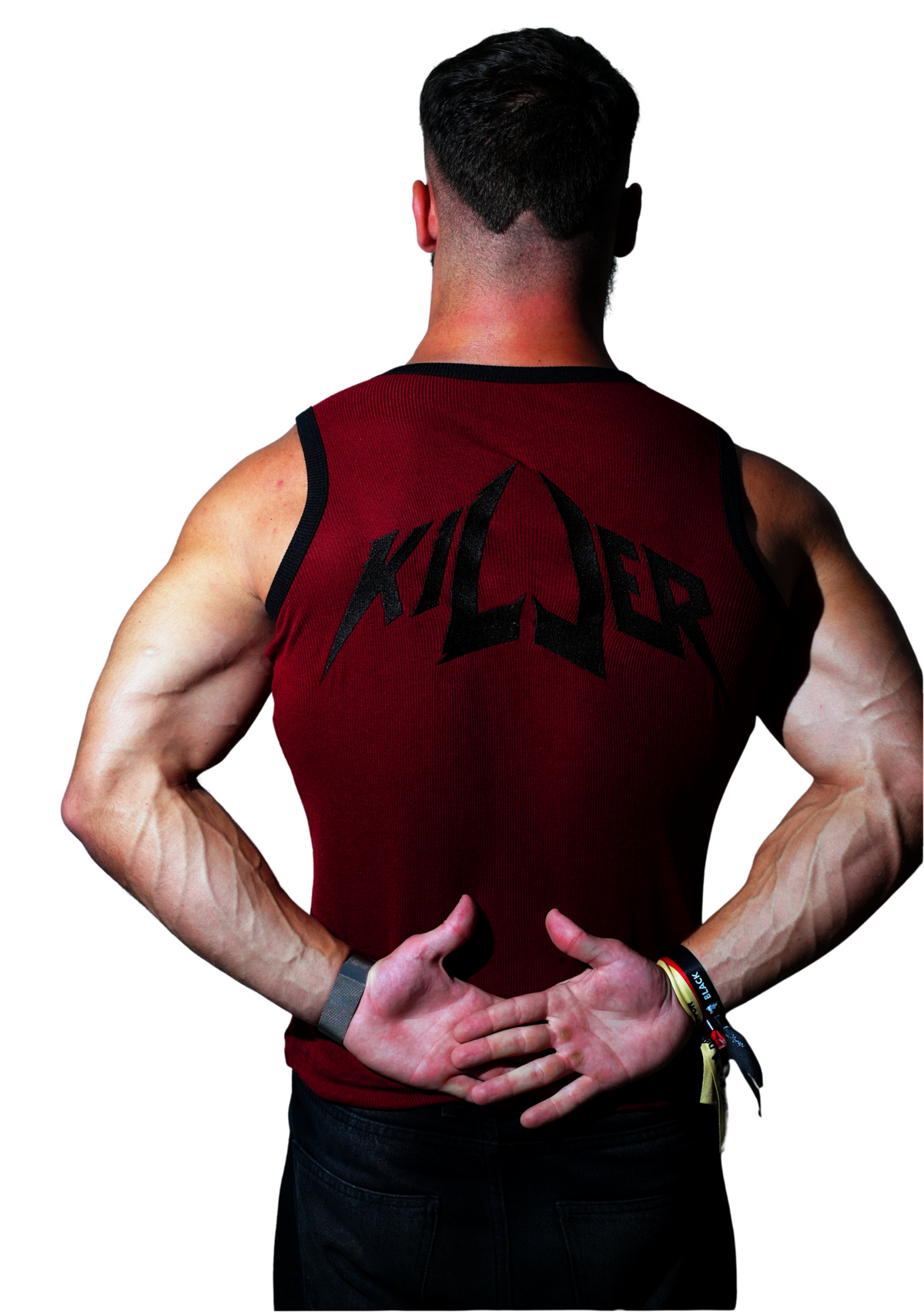 KILLER Tank Top - Carmine Red / Black