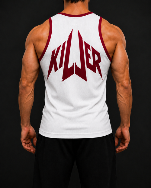 KILLER Tank Top - White / Black