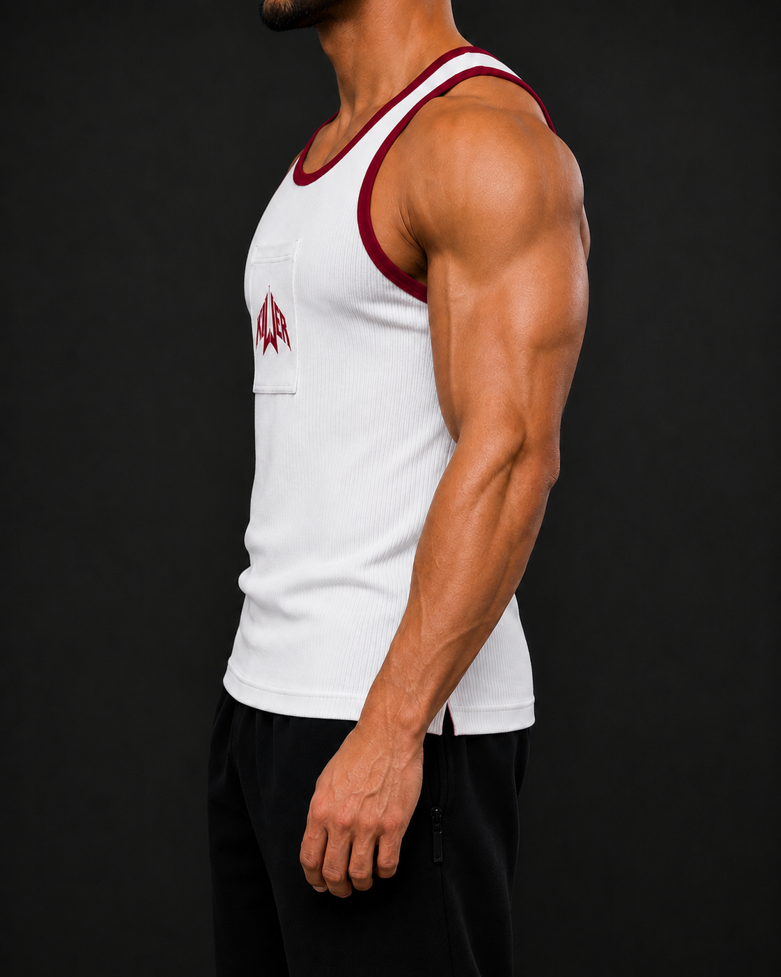 KILLER Tank Top - White / Black