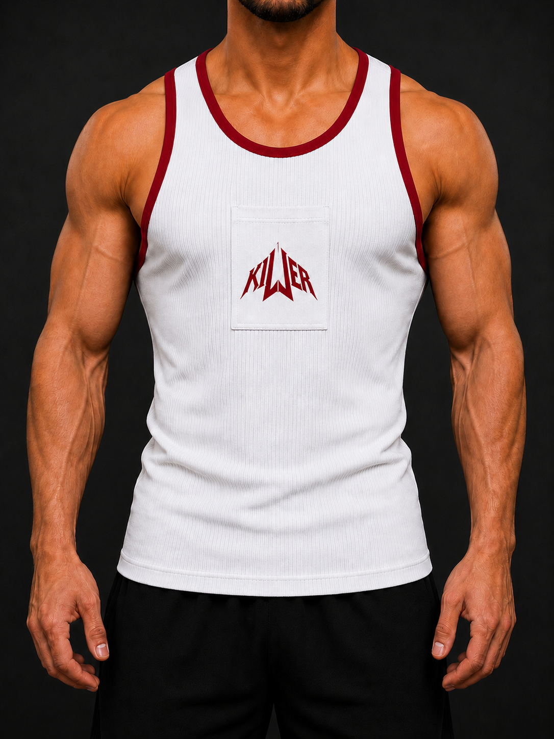 KILLER Tank Top - White / Black